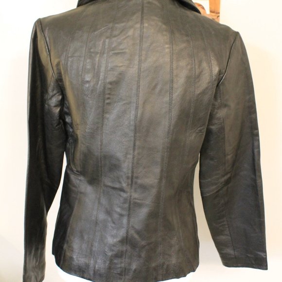 East 5th Genuine Leather Zipper Jacket - Picture 3 of 5